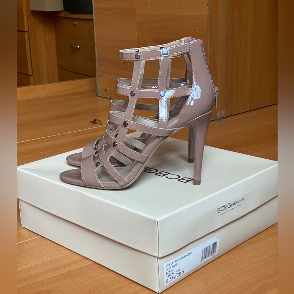 Gladiator Heels Worn Once Taupe/Beige Color